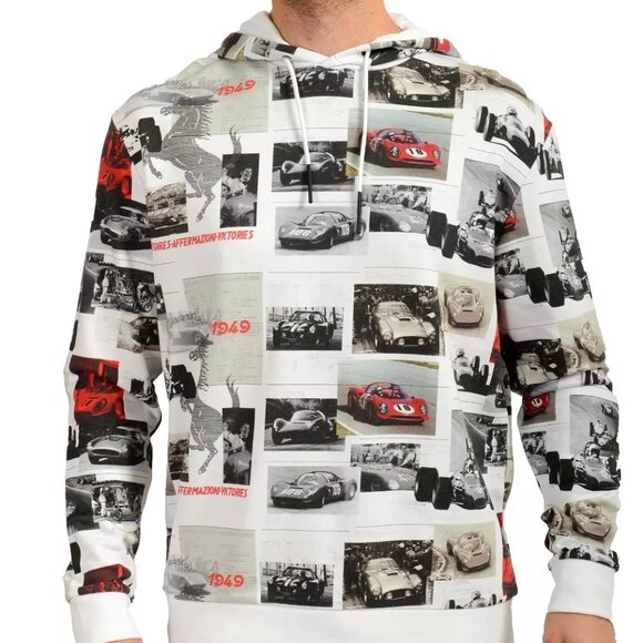 Scuderia Ferrari Men's Multi-Color Cotton Hooded Sweatshirt Sweater Hoodie
